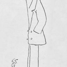 Caricature of Orville Wright