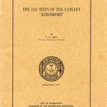 Front cover of C. G. Abbot, The 1914 Tests of the Langley Aerodrome, October 24, 1942