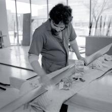 Restoration work on the 1903 Wright Flyer