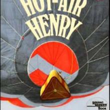 Book cover for a children's book about hot air balloons featuring an illustration of a bottom-up view of a hot air balloon.