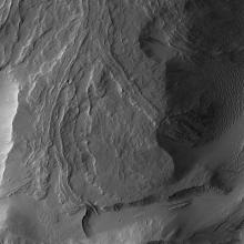 Lava Flow from Olympus Mons