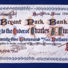 The Orteig Prize Check