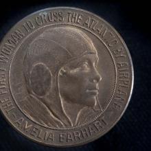 Amelia Earhart First Woman to Cross the Atlantic by Airplane Medal (Front)