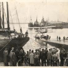 Crews of the Chicago and the New Orleans in Iceland