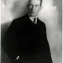 Max Valier, a white male, poses formally.