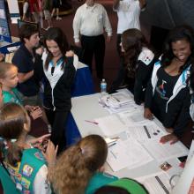 Girl Scouts at the National Air and Space Museum