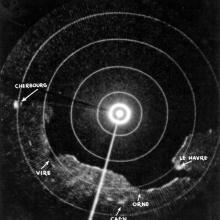 Radar Scope Image of the Normandy Coastline