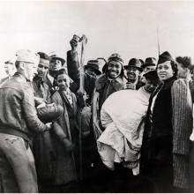 Chauncey Spencer after a Successful Parachute Jump