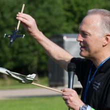 Dave "Bio" Baranek at Become a Pilot Day 2014 Social