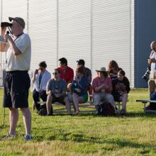 Watching Aircraft Arrive at Become a Pilot Day 2014