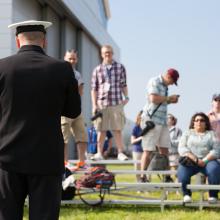 Douglas DC-3 Pilot at Become a Pilot Day 2014 Social