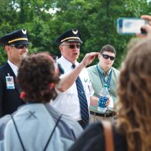 United Airlines Pilots at Become a Pilot Day 2014