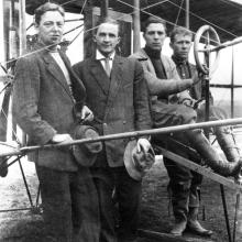 Clarence Walker and his Curtiss Model D