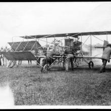 Clarence Walker Preparing for Flight