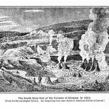 William Ellis at Kilauea Volcano