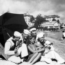 On the Beach at Waikiki