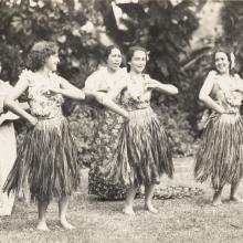 Hula Dancers and Musicians