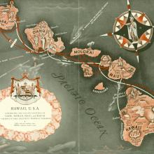 "Nearby Hawaii" Brochure, Map