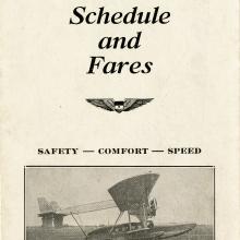 Inter-Island Airways Timetable 1929