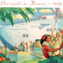 Pan Am Brochure, Overnight to Hawaii