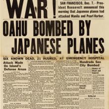 War! Newspaper Article