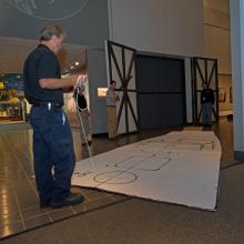 Moving the Martin B-26B Marauder <em>Flak-Bait</em>'s Forward Fuselage