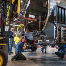 Moving the Martin B-26B Marauder <Em>Flak-Bait</em>'s Forward Fuselage