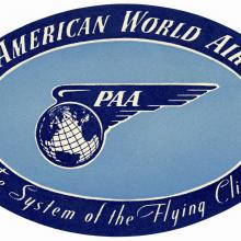 Pan American World Airlines Label