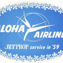 Aloha Airlines Jetprop Service in 1959