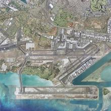 Honolulu International Airport Aerial View