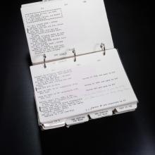 A flipbook of typed procedures for repairing damage to Skylab 2. 