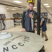 X-Raying the <em>Star Trek</em> starship <em>Enterprise</em> Studio Model