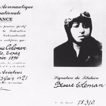 Bessie Coleman license