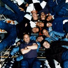 Crewmembers of STS-71, Mir-18 and Mir-19