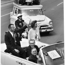 Alan Shepard received an award from President Kennedy