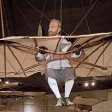 Lilienthal Glider in Early Flight