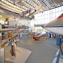 You can see the nose of one airplane with several other in the background in the America by Air gallery.