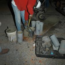 Udvar-Hazy Center - Testing the concrete