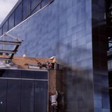 Tiles on side of Udvar-Hazy Center entrance