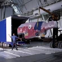 P-51 Unloaded at the Steven F. Udvar-Hazy Center