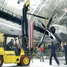 <em>Enola Gay</em> Assembly at Steven F. Udvar-Hazy Center