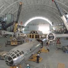 <em>Enola Gay</em> Assembly at Steven F. Udvar-Hazy Center