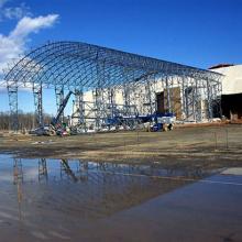 Udvar-Hazy Center Space Hangar ready for a roof.