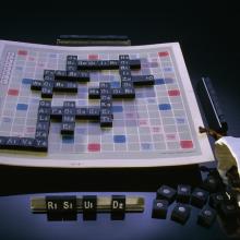 Scrabble Board and Magnetic Letters, Skylab