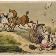 Rural Sports, Balloon Hunting, by T. Rowlandson