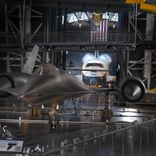 Lockheed SR-71 and Space Shuttle Enterprise at the Udvar-Hazy Center