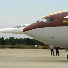 Boeing Dash 80 and Air France Concorde