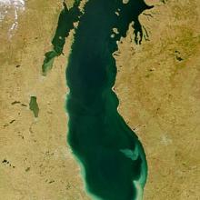 Satellite Image: Lake Michigan 