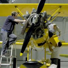 NAF N3N "Yellow Peril" in Udvar-Hazy Center