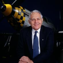 Donald Lopez with North American P-51 Mustang